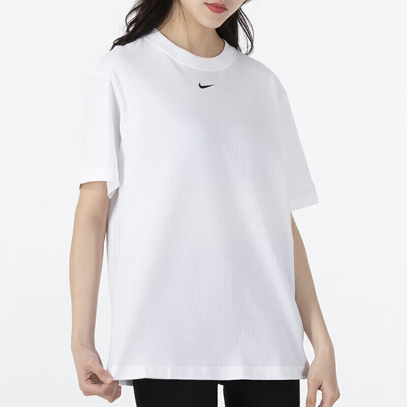 耐克短袖T恤女裝運(yùn)動(dòng)服針織透氣圓領(lǐng)休閑上衣小鉤子 DN5698-100